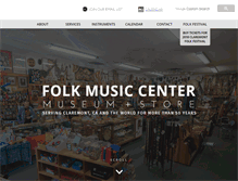 Tablet Screenshot of folkmusiccenter.com